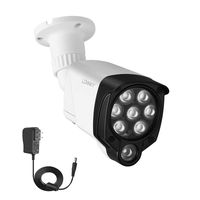 LONNKY LED IR Illuminator Wide Angle 8-LEDs 90 Degree 100Ft IR Infrared Flood Light for CCTV Security Cameras, IP Camera, Bullet Camera, Dome Camera, Suitable for Outdoor Use(White)