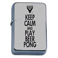 KEEP CALM AND PLAY BEER PONG Oil Lighter D-056