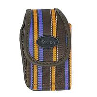 PUV-PH01 Reiko Insulin Pump Carrying Case/Pouch with Belt Clip/Belt Loops with Unique Stripes Design Size: MED L 3.90" X W 2.30" X D 1.20"