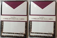 Nicole Miller Correspondence Cards Note Cards, 8" x 6" (Set of 40 Cards with Lined Envelopes)