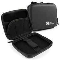 DURAGADGET Rigid Black Shell Case w/Secure Dual Zip Feature/Belt Clip & Multiple Accesory Compartments