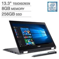 Newest ACER Spin 5 13.3" Touch Screen 2-in-1 Laptop, 8th Gen Intel Core i7-8550U, 8GB Memory, 256GB SSD, Backlit Keyboard, SP513-52N-888R