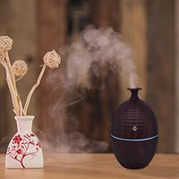 Makaor Portable USB LED Aroma Humidifier Essential Oil Diffuser Aromatherapy Purifier (A, Size: Approx. 103X103X120mm)