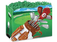 All Occasion Basket Boxes - Small Golf Scene Basket Boxes 6-3/4x4x5" - (5 Packs; 6 Boxes Per Pack) - Wraps-GOSS