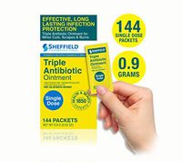 Sheffield Triple Antibiotic Ointment - Maximum Strength / 24-Hour Infection Protection/Single Dose Packets