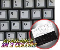 NETBOOK ENGLISH US KEYBOARD STICKERS ON WHITE BACKGROUND