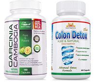 95% HCA - 180 Caps. 1 Garcinia CAMBOGIA MONT FABRA + 1 Colon Detox 40% Off! Combo Pack = 3 Months UNINTERRUPTED Supply in a Single Bottle! * $$ Back Guarantee - 45 Days Return * Same Day Shipping *