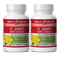 ST John's WART HERB Extract with Siberian Eleutherococcus and Gingkgo Biloba - Promotes Mental Health - 2 Bottles 120 Capsules