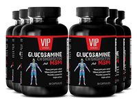 Joint Mobility - GLUCOSAMINE and MSM Joint Support Complex - with Vitamin C and Collagen - Pain Relief - Collagen Pills - 6 Bottles (360 Capsules)