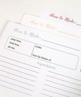 "Recipes of The Heart" Recipe Cards and Divider Set