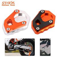 Frames & Fittings Motorcycle CNC Kickstand Plate Foot Pad Support Extension for KTM 1050 Adventure 1290 Super R 2015-2017 1090 17-2018 1190 14-17 - (Color: Orange)