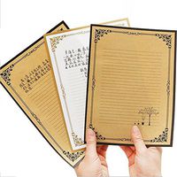 24Pcs Vintage Retro Design Writing Stationery Paper Letter Writing Paper Letter Sets,White