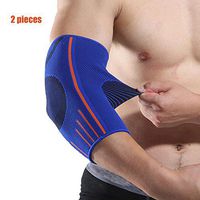 ZSZBACE Elbow Brace Compression Sleeves(2 Pieces)- Support for Tendonitis Prevention & Recovery (Blue, M)