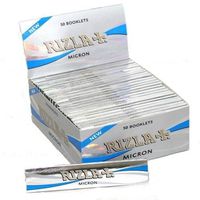 Rizla Micron King Size Slim (Micron Thin) Smoking Rolling Papers - 1 Box X 50 Booklets by Rizla