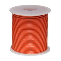 Remington Industries 22UL1007STRORA UL1007 22 AWG Gauge Stranded Hook-Up Wire, 300V, 0.0253" Diameter, 100' Length, Orange