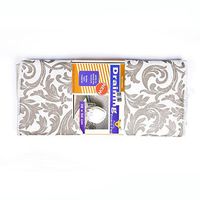 Here&There Microfiber Dish Drying Mat Multi-Purpose Cleaning Towels Quickly Absorb Moisture Drying Rags Suitable for Kitchen Counter, Dishes, 15'' x 19.5'' (Gray)