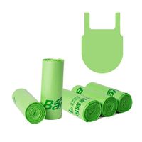 60 Waste Bags Trash Recycling & Degradable Small Garbage Compostable Strong Rubbish Wastebasket Liners Trash Bags, Eco-Friendly Refuse Sacks 4 Gallon