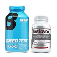 Beast Super Test and Testovox: Advanced Testosterone Booster Bundle | Powerful Test Booster and Muscle Growth Supplements | Natural Muscle Builder and Estrogen Blocker to Enhance Performance