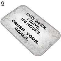 Super1798 Vintage English Proverb Bathroom Hallway Door Mat Entrance Rug Anti-slip Carpet-9#