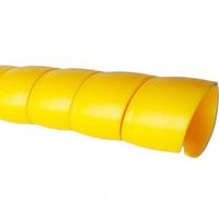 WINGOFFLY 6.5Ft 16mm Cable Management PP Hose Protector Sleeve Spiral Wire Wrap Tube Cable Organizer, Yellow