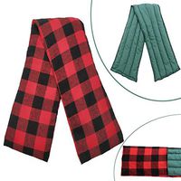 Heating Pads Reusable Microwaveable Natural Heating and Cooling Herbal Pack Hot Cold Therapy (L (6 Seeds）) (Red Plaid L (6 Seeds）)