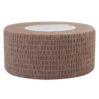 COMOmed Self Stick Cohesive Bandage Latex FDA Approved 1"x5 Yards First Aid Bandages Stretch Sport Wrap Vet Tape for Wrist Ankle Sprain and Swelling,Brown