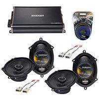 Compatible with Ford F-150 1997-2003 Factory Speaker Replacement Harmony (2) R68 & CXA300.4 Amp (Renewed)