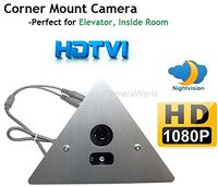 1080P HDTVI IR Corner Mount Security Corner Triangle Camera 2.8mm Wide angle Lens 1080P, ONLY WORK WITH HD-TVI DVR