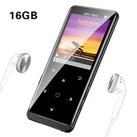 MP3 Player with Bluetooth 4.1, 16GB HiFi Lossless Sound, Mibao Digital Audio Portable MP3 Player, Support FM Radio/Recordings/E-Book/Picture, Support Expandable up to 64G, Headphones Included