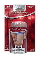 Mueller 3" x 5.3 ft Elastic Bandages, cotton and elastic, reusable, clips included - Each