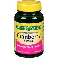 Spring Valley Standardized Extract Cranberry, 500 Mg, 30 Tablets by Spring Valley