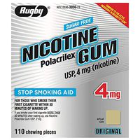 RUGBY SUGAR-FREE NICOTINE GUM 4MG - ORIGINAL - 110 PIECES
