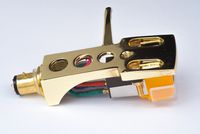 Gold plated Headshell, mount with cartridge and4 stylus, needle for Sansui FR-D4, SR-737, SR-838, FR-D35, SR-525, SR-929, SR-636, SR-717, SR-333, SR-535, FR-3080, SR-B200, - MADE IN ENGLAND