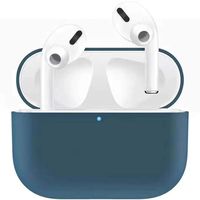 ADWLOF Compatible for AirPods Pro Case, Wireless Charging Supporting, Shockproof Protective Silicone Cover Skin for AirPods Pro Charging Case Series 3,Dark Green