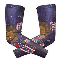 Anyangquji Patriotic Lion Arm Sleeve Protectiv for Man Elbow Brace for Arthritis (1 Pair)
