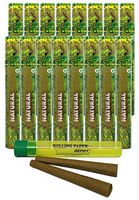 Cyclones Pre Rolled Natural Hemp Cones (16 Packs) with Rolling Paper Depot Kewltube