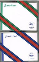 Cool Cards by Olivia Mullin 24 Cards & Envelopes Personalized Stationary Jonathan