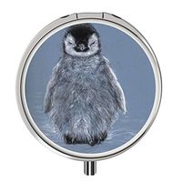 Pill Cases Metal,Custom Round Medecine Case Medecine Bottle Mini Travel Pill Vitamin Decorative Box Case Holder