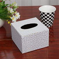 T-ZJHC Hotel Restaurant European Creative Small Napkin Tray Square Tray Paper Towel Box, Bai Xiangyun