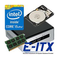 Intel NUC5i5MYHE Core i5-5300U vPro NUC System, 16GB DDR3L , 1TB HDD, Pre-Assembled and Tested by E-ITX