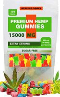 Premium Organic Hemp Sugar-Free Gummies Natural Health Support 15000MG, 166MG Each, High Potency Relaxing, Stress & Anxiety Relief Rich in Vitamins B, E, C, D, Omega 3, 6, 9 Super Friendly Gummy Bears