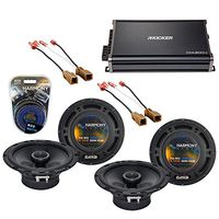 Compatible with Nissan Altima 2002-2013 OEM Speaker Replacement Harmony (2) R65 & CXA300.4 Amp (Renewed)