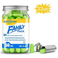 Soft Foam Earplugs for Sleeping - Foam Earplug with 33dB Highest NRR, Ultra & Comfortable Soft Earplugs for Sleeping, Hunting Season, Shooting, Traveling, Studying, Working (50 Pcs)