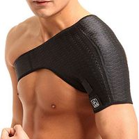 PANDA SUPERSTORE Stretch Left Shoulder Support Brace Relief Discomfort Protection(Black)