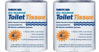 Thetford 20804 RV/Marine Toilet Tissue jCxdqx, Single Ply, (8 Rolls Total)