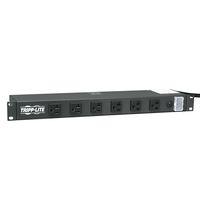 Tripp Lite 12 Outlet Rackmount Network-Grade PDU Power Strip, Front & Rear Facing, 20A, 15ft Cord w/ 5-20P Plug (RS1215-20)