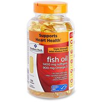 Member's Mark Enteric Triple Strength Fish Oil 1400mg Softgels 900mg Omega-3 DHA EPA (1 bottle (150 softgels)) by Members Mark