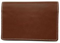 Kibodan Leather Pill Case Wallet - Weekly Pill Organizer (Dark Cognac)