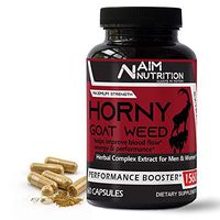 Premium Horny Goat Weed Extract - Extra Strength with Maca Root, Ginseng and L-Arginine 100% Herbal Nutritional Supplement for Libido Boost & Enhanced Male Performance