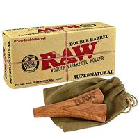 RAW Double Barrel Wooden Cigarette Holder (Supernatural Size)